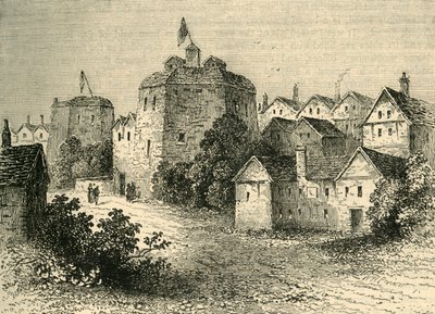 El Teatro Globe, Temp. Isabel, c1878 de Unbekannt
