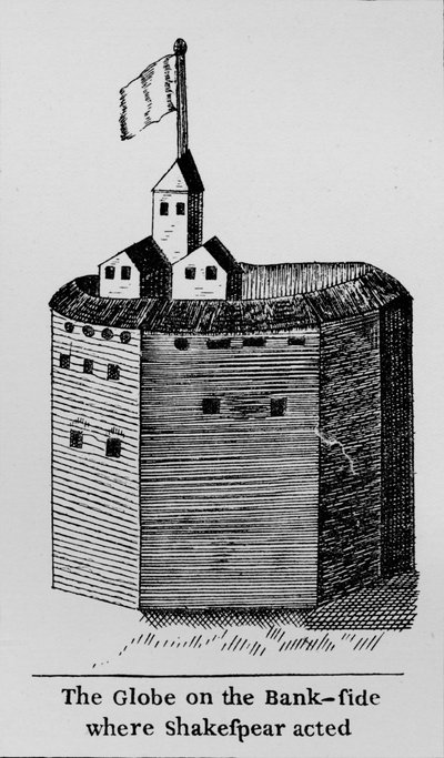 El Globo en el Banco donde actuó Shakespeare, c. 1600, 1912 de Unbekannt