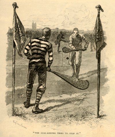 El portero intenta detenerlo, 1881 de Unbekannt