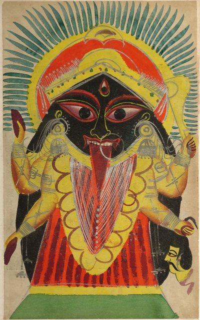 La diosa Kali, 1800s de Unbekannt