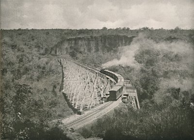 El desfiladero de Gokteik y el puente ferroviario, 1900 de Unbekannt