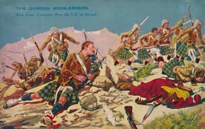 Los Gordon Highlanders. Cómo Piper Findlater ganó la V.C. en Dargai, 1897, 1939 de Unbekannt