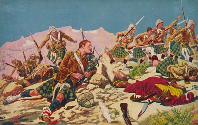 Los Gordon Highlanders. Cómo el gaitero Findlater ganó la V.C. en Dargai, 1897, 1939 de Unbekannt
