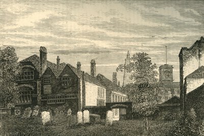 La Escuela de Gramática de St. Olaves, 1810, c1878 de Unbekannt