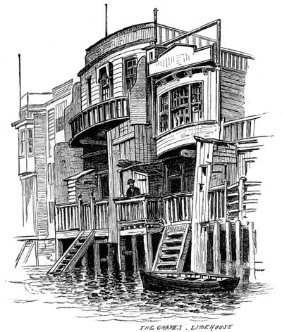 La taberna The Grapes, Limehouse, Londres, 1887 de Unbekannt