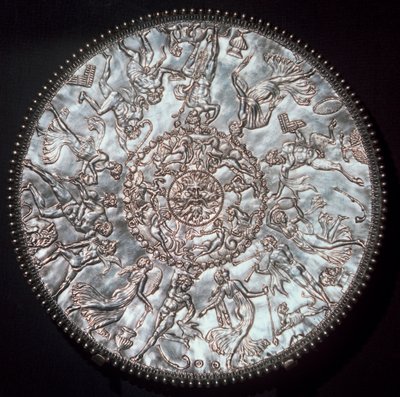 El Gran Plato del tesoro de Mildenhall, Britania romana, siglo IV de Unbekannt
