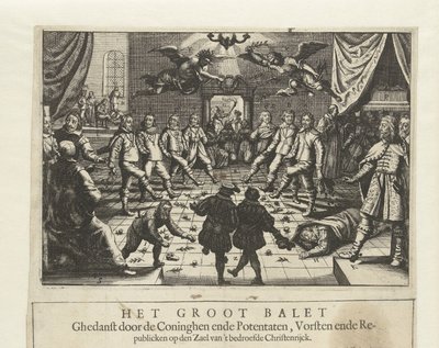 El Gran Ballet de la Guerra Europea, c. 1643 de Unbekannt