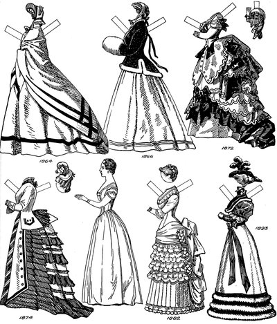 La Gran Galería del Traje Británico: Algunas modas femeninas de 1843 a 1893 de Unbekannt