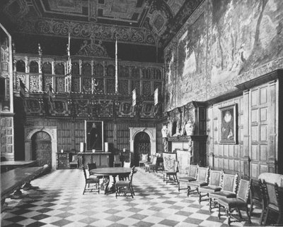 El Gran Salón, Hatfield House, Hatfield, Hertfordshire, 1894 de Unbekannt