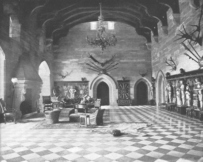 El Gran Salón, Castillo de Warwick, Warwickshire, 1894 de Unbekannt