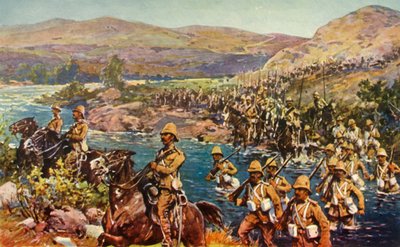 El gran movimiento de giro - Cruzando el Riet, 1901 de Unbekannt