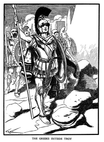 Los Griegos fuera de Troya, c1900 de Unbekannt