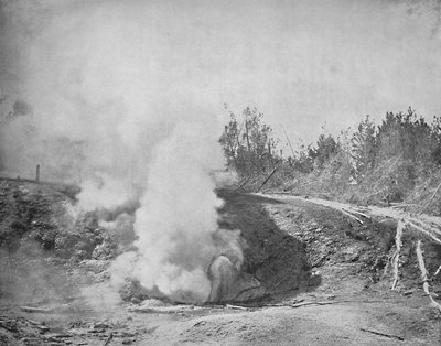 El Gruñón, Norris Geyser Basin, Parque Yellowstone, c1897 de Unbekannt
