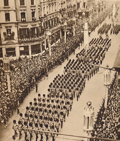 Los guardias en Oxford Street, 12 de mayo de 1937 de Unbekannt
