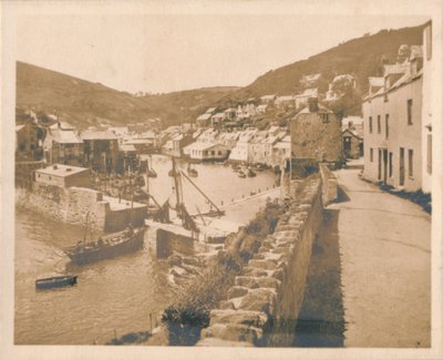 La entrada del puerto - Polperro, 1927 de Unbekannt