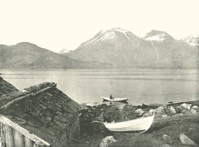 El Hardangerfjord en Rosendal, Noruega, 1895 de Unbekannt