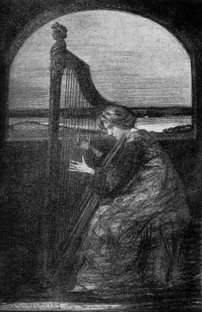 El arpista, 1900 de Unbekannt