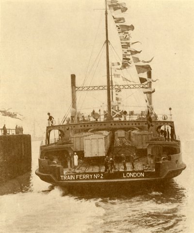 El ferry de tren Harwich-Zeebrugge, c.1930 de Unbekannt