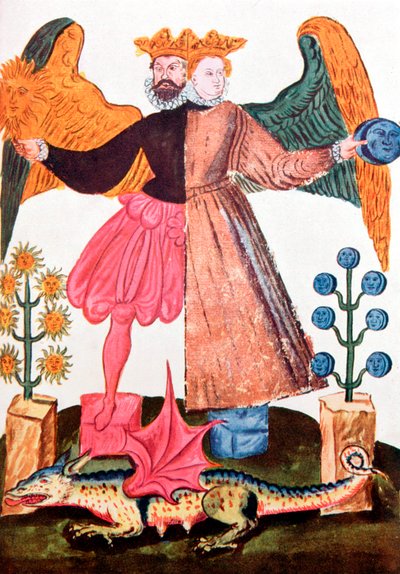 El andrógino hermético, finales del siglo XVII de Unbekannt