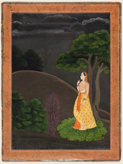 La Heroína que Espera Ansiosamente a su Amante Ausente Utka Nayaka, c. 1750-55 de Unbekannt