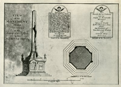 El Monumento Holwell, c1820, 1925 de Unbekannt