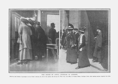 Las horas de terrible suspense en Londres, 20 de abril de 1912 de Unbekannt