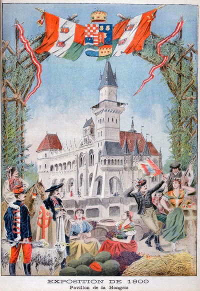 El pabellón húngaro en la Exposición Universal de 1900, París, 1900 de Unbekannt