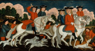 La partida de caza Nueva Jersey, ca. 1750 de Unbekannt