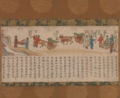 El Sutra Ilustrado del Karma Pasado y Presente Kako genzai inga kyo emaki, finales del siglo XIII de Unbekannt