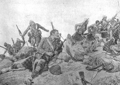 La Guerra Fronteriza India, 1897: El asalto a la Cresta de Dargai por los Gordon Highlanders, octubre de Unbekannt