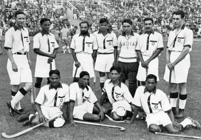El equipo de hockey de la India, ganadores de la medalla de oro, Juegos Olímpicos de Berlín, 1936 de Unbekannt