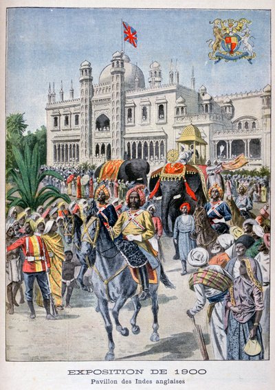 El pabellón indio en la Exposición Universal de 1900, París, 1900 de Unbekannt