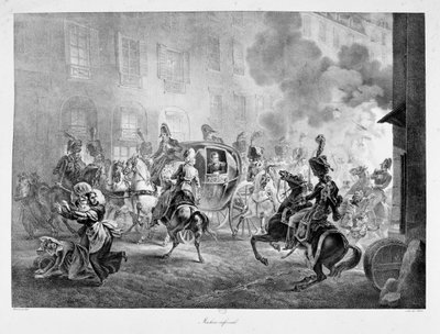 La Máquina Infernal, 24 de diciembre de 1800, siglo XIX de Unbekannt