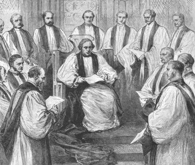 La instalación del Dr. Benson como Arzobispo de Canterbury, 22 de marzo de 1883, 1901 de Unbekannt