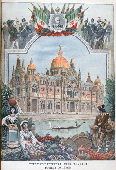 El pabellón italiano en la Exposición Universal de 1900, París, 1900 de Unbekannt
