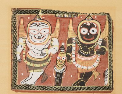 El trío Jagannatha, siglo XIX de Unbekannt
