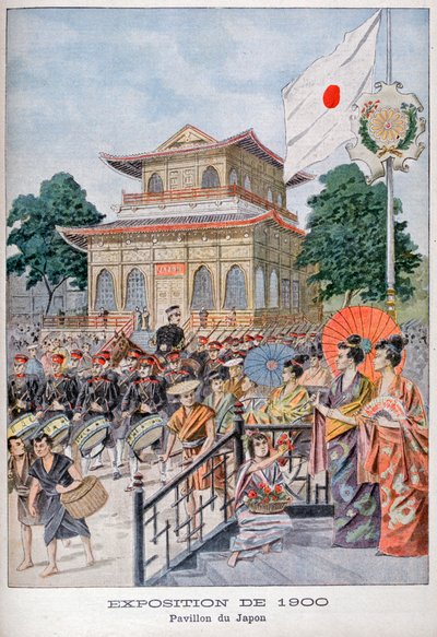 El pabellón japonés en la Exposición Universal de 1900, París, 1900 de Unbekannt