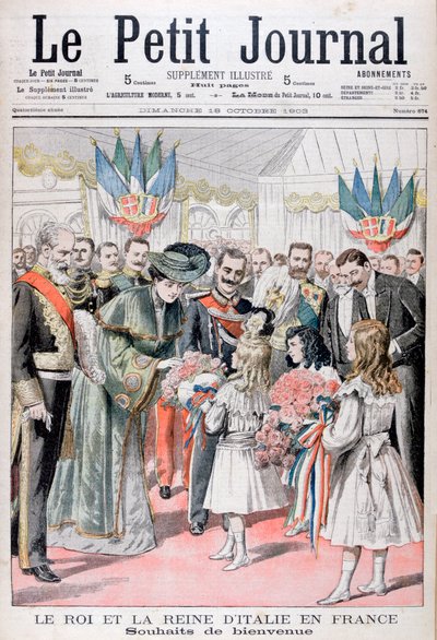 El Rey y la Reina de Italia en Francia, 1903 de Unbekannt