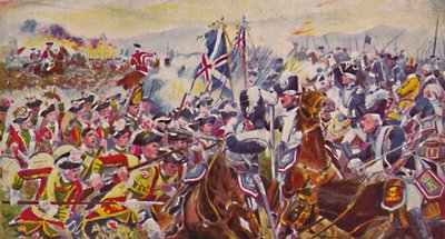 La Infantería Ligera del Rey de Yorkshire. La batalla en los campos de rosas en Minden, 1759, 1939 de Unbekannt