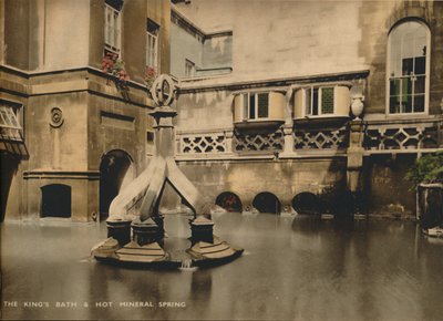 El Baño del Rey y el Manantial de Agua Mineral Caliente, Bath, Somerset, c 1925 de Unbekannt