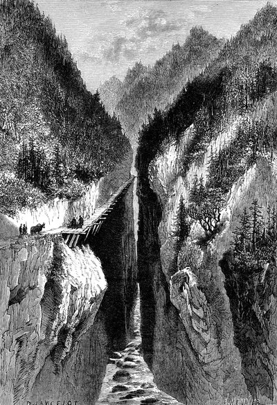 El Desfiladero de Lantzan-Kiang-Hoggs, c1890 de Unbekannt