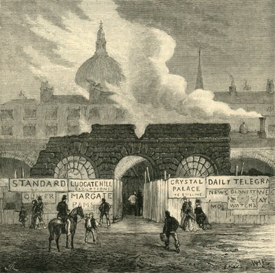 Los últimos restos de la prisión de Fleet, c. 1872 de Unbekannt