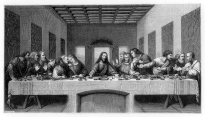La última cena, 1498 1870 de Unbekannt