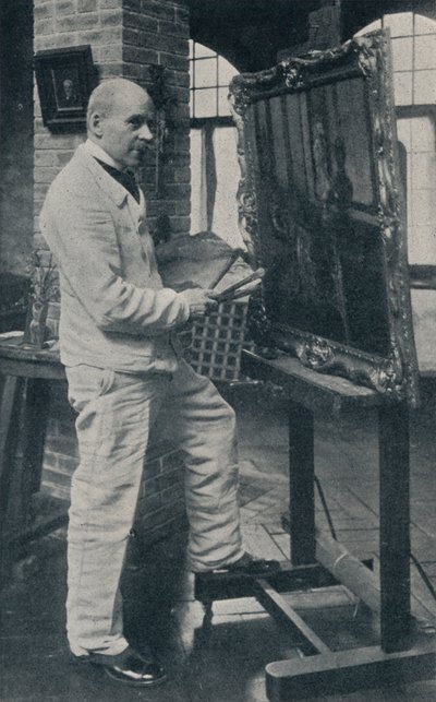 El difunto Gaston La Touche en su estudio, c1913 de Unbekannt