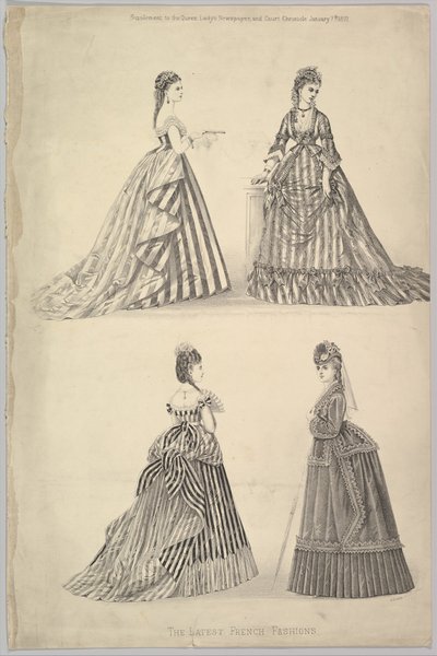 Las últimas modas francesas de The Queen, The Ladys Newspaper and Court Chron..., 7 de enero de 1871 de Unbekannt