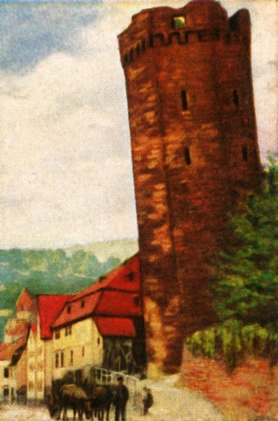 La Torre Inclinada de Dausenau, c. 1928 de Unbekannt
