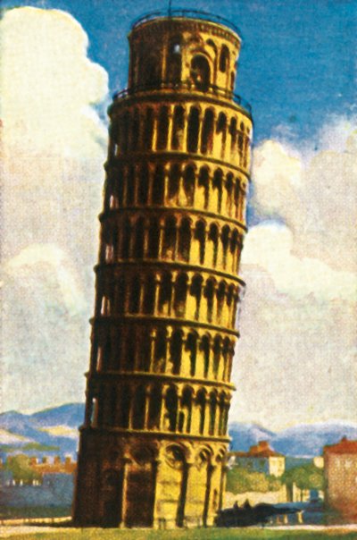 La Torre Inclinada de Pisa, c1928 de Unbekannt