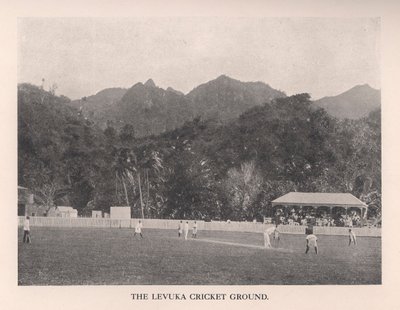 El campo de cricket de Levuka, Fiji, 1912 de Unbekannt