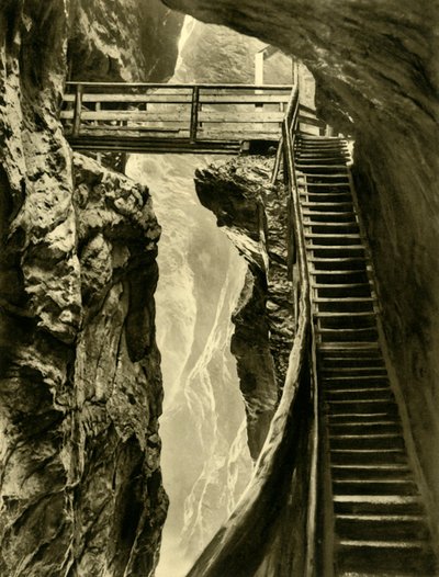 La Garganta de Liechtenstein, Austria, c1935 de Unbekannt