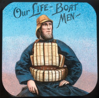 Los hombres del bote salvavidas, c. 1900 de Unbekannt